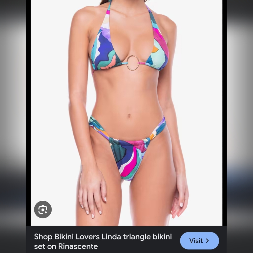 Bikini Lovers "Linda" Multicolor Triangle Bikini